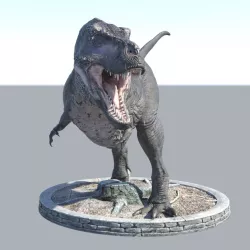 Realistic Dinosaurs T-Rex Tyrannosaurus Female  ( 2 Poses ) With Free Keychain