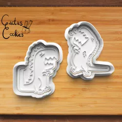 roaring t-rex Cookie Cutter set