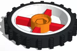 Robot wheel for gardena/husqvarna lawnmowers