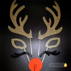 Rudolf Reno Cake Cake Topper, Christmas, Christmas, Reineer
