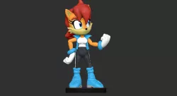 Sally Acorn from Sonic the Hedgehog 3D print model