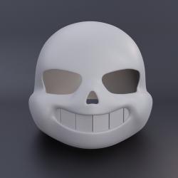 Sans Undertale helmet 3D print model