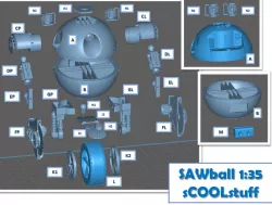 SAW 01 SciFi model 1:35 scale