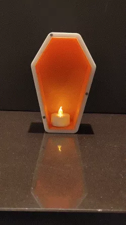 Scream coffin tealight