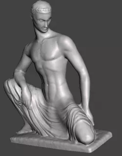 Seated male
