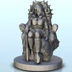 Sexy alien princess on throne 12 - Sci-Fi Science-Fiction 40k 30k