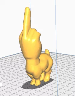 Smug F U goat