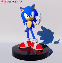 Sonic 3D PRINTING MODEL STL