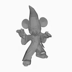 Sorcerer's Apprentice Mickey Mouse Low Poly