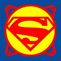 SUPERMAN LOGO | DC COMICS - FAN COVER 120 MM