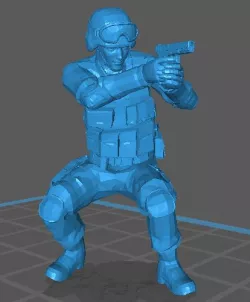 SWAT Pose shooting get down