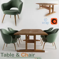 Table and chair
