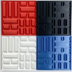Tile 5,6 - Korea Flag Pattern & Hangeul