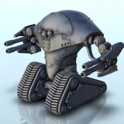 TR 700 soldier-robot 5 (+ supported version) - BattleTech MechWarrior Warhammer Scifi Science fiction SF 40k Warhordes Grimdark Confrontation