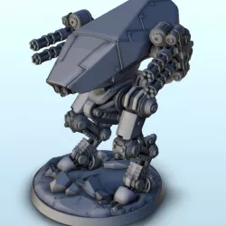 TR 900 soldier-robot 7 (+ supported version) - BattleTech MechWarrior Warhammer Scifi Science fiction SF 40k Warhordes Grimdark Confrontation
