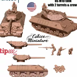 US M10 Wolverine Tank - 28mm