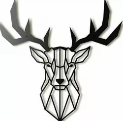 WALL ART 3D DECORATION CHRISTMAS DEER