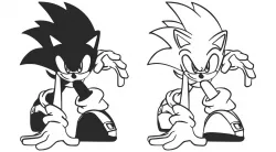 Wall Art Sonic the Hedgehog