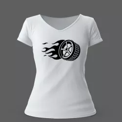 WHEEL WITH FIRE SVG / STL