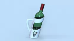 Wine bottle holder - Porte bouteille de vin