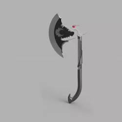 Wolf Skull Axe