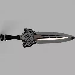 Wolf Tribal Dagger