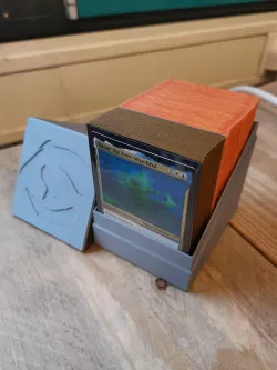 XL Cubed 110+ Double-sleeved EDH COMMANDER DECK BOX MTG 140 WHITE BLUE RED