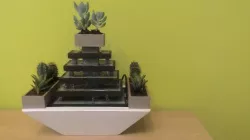 Zen fountain garden