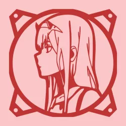 Zero Two | DARLING in the FRANXX - FAN COVER 120 MM