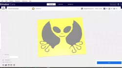 2D Silhouette/Stencil Alien Peeking