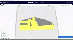 2D Silhouette/Stencil Farmer/Cowboy Leaning on Fence