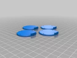 30MM/40MM/50MM RRT Bases numbered 1-4