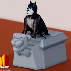 Ace The Bat Hound League of Super Pets Statue STL