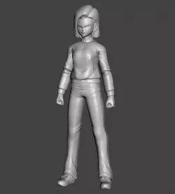 Android 18 Dragon Ball Super 3D Model