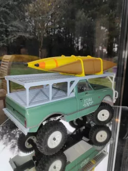 Axial SCX24 Chevrolet Chevy C10 Extra Long Roof Rack Heavy Duty and boats