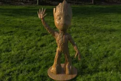 baby groot standing waving w stand