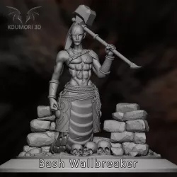 Bash NAGA SNAKE HUMAN TABLETOP MINI MINIATURE DND