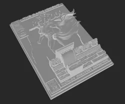 batman comics cover in 3d!