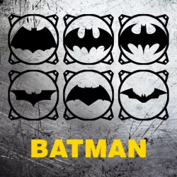 BATMAN LOGOS GENERATIONS | DC COMICS - PACK X14 FAN COVER 120 MM