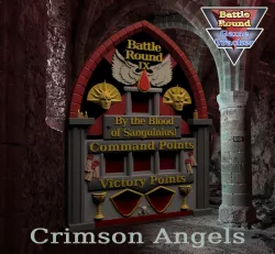 BATTLE ROUND TRACKER, NEW! 40K, 9TH EDITION, WARHAMMER 40000 Blood Angels style