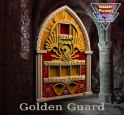 BATTLE ROUND TRACKER, NEW! 40K, 9TH EDITION, WARHAMMER 40000 Custodes style