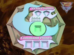 BATTLE ROUND TRACKER, NEW! 40K, 9TH EDITION, WARHAMMER 40000 Tzeentch Style
