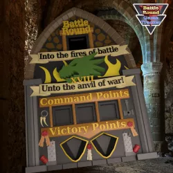 BATTLE ROUND TRACKER, NEW! 40K, Salamanders style