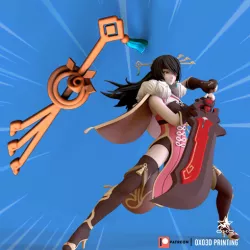 Beidou Hair Clip Genshin Impact Cosplay