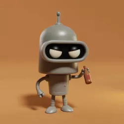 BENDER - FUTURAMA 3D: (DETAILED) ROBOT