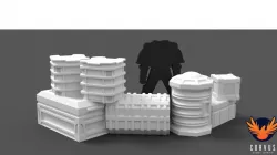 Cargo Crate Defensive Cover Barrier