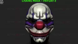 Chains Mask - Payday 2 Mask - Halloween Cosplay Mask