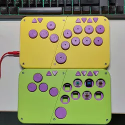 Controller Hitbox Case and Buttons - printable in ender3v2