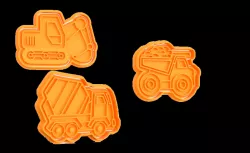 Cookie cutter truck cutter trucks + stamp