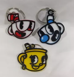 Cuphead Keychain